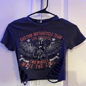 Windsor Motorcycle Crop Top size small